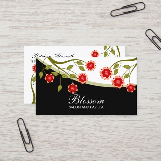 Customizable Delicate Florals Business Cards