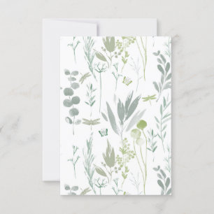 Delicate floral custom invite