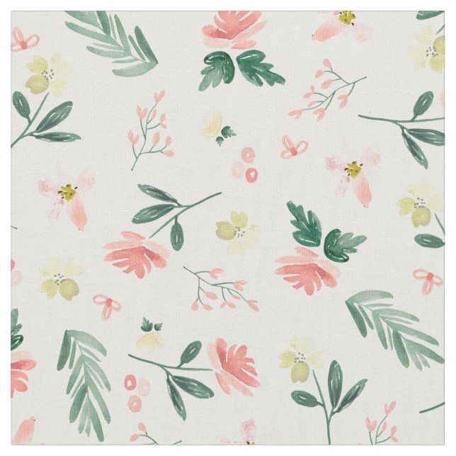 Delicate Floral Fabric (Close Up)