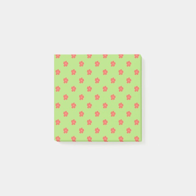 Delicate Floral Fabric Post-it Notes (Front)