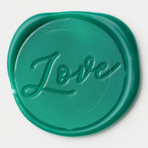 Delicate Floral Love Wax Seal Sticker