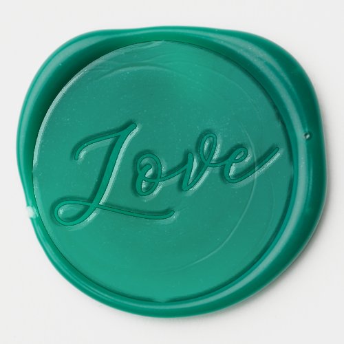 Delicate Floral Love Wax Seal Sticker