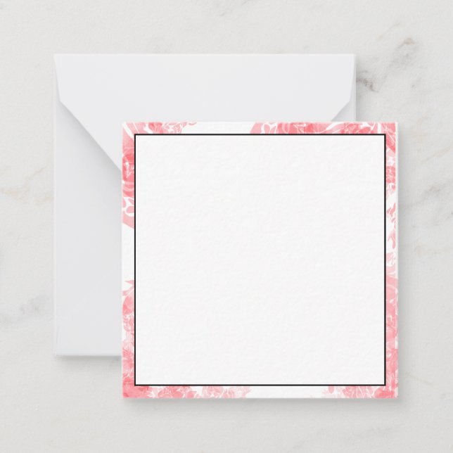 delicate floral note card (Front)