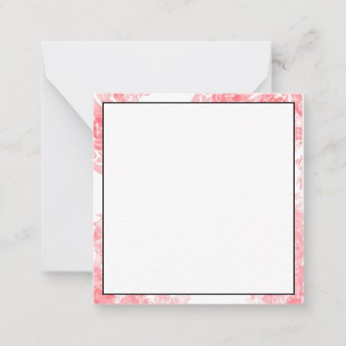 delicate floral note card