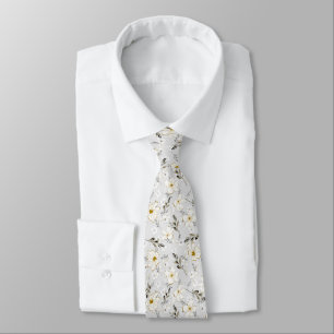 Delicate floral pattern. neck tie