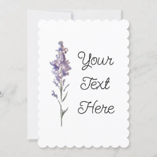 Delicate floral Postcard-style Invitation Card