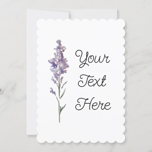 Delicate floral Postcard_style Invitation Card