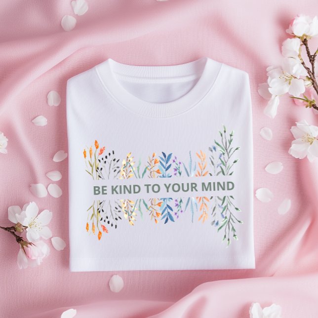 Delicate Floral Self-Care Shirt (Creator Uploaded)