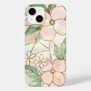 Delicate Floral Stained Glass Case-Mate iPhone 14 Case