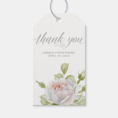 Delicate Floral Thank You Gift Tags