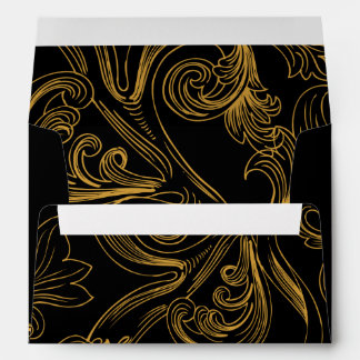Delicate Floral Wedding Invitation Envelope