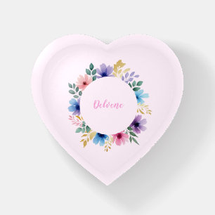Delicate Floral Wreath Paperweight
