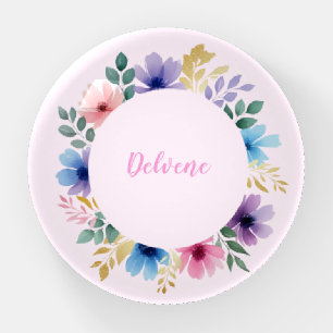 Delicate Floral Wreath Paperweight