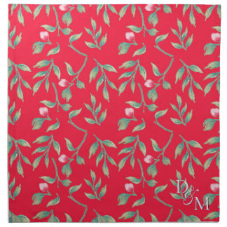 Delicate Florals Infrared Tang Floral Cloth Napkin