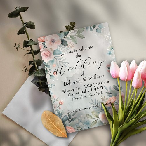 Delicate Florals Invitation