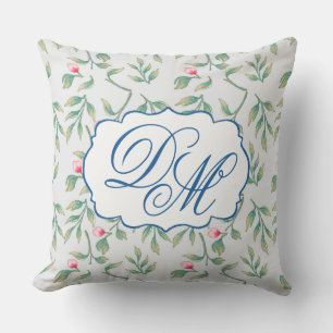 Delicate Florals Tropical Breeze Floral Throw Pillow