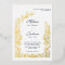 Delicate Flower Arch Wedding Design Foil Invitatio