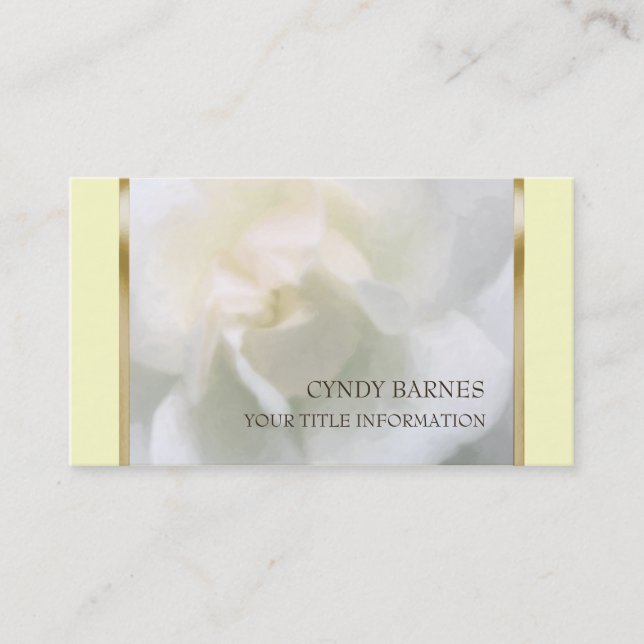 Delicate Flower Business Card (Front)