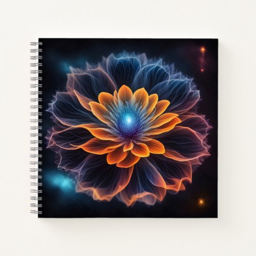 Delicate Flower Floating in the Universe  Notebook