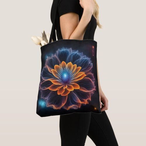 Delicate Flower Floating in the Universe  Tote Bag