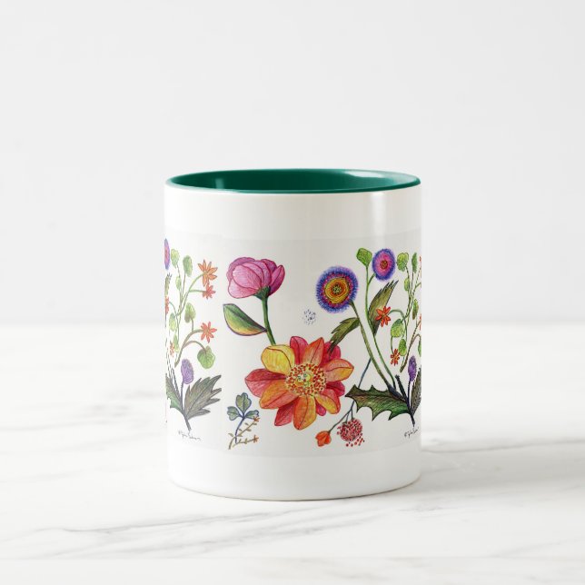Delicate Flower Mug (Center)