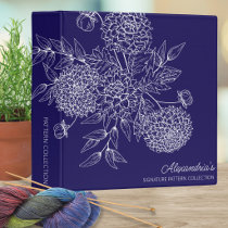 Delicate Flower Pattern Keeper 3 Ring Binder