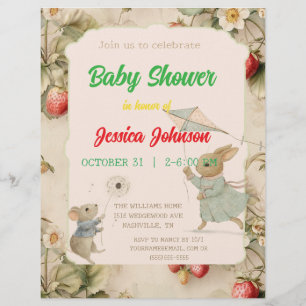 delicate flowers and leaves in Chinese style Invit Letterhead