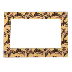 Delicate Flowers Pattern Magnetic Frame