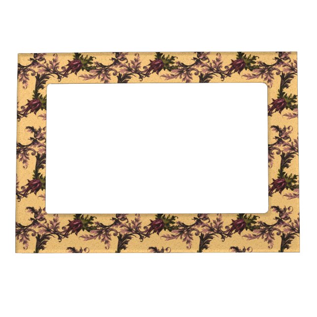 Delicate Flowers Pattern Magnetic Frame (Front)