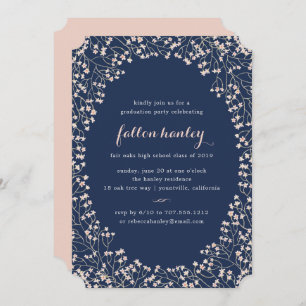 Delicate Frame Graduation Party Invitation