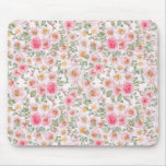 Delicate garden roses mouse pad