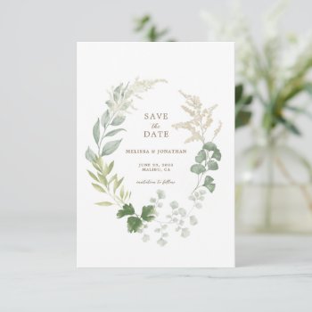Delicate Garden Wedding Save The Date by spinsugar at Zazzle