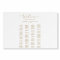 Delicate Gold Alphabetical Wedding Seating Chart