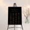 Delicate Gold and Black Alphabetical Seating Chart