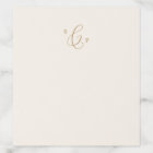 Delicate Gold Calligraphy | Cream Monogram Wedding