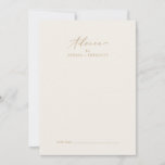 Delicate Gold Calligraphy | Cream Wedding Advice Card<br><div class="desc">This delicate gold calligraphy cream wedding advice card is perfect for a modern wedding and can be used for any event. The romantic minimalist design features lovely and elegant champagne golden yellow typography on an ivory cream background with a clean and simple look. These advice cards can be used as...</div>