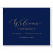 Delicate Gold Calligraphy | Navy Wedding Welcome