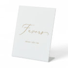 Delicate Gold Calligraphy Wedding Favors