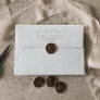 Delicate Gold Calligraphy Wedding Invitation Envelope