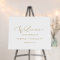Delicate Gold Calligraphy Wedding Welcome Sign