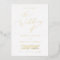 Delicate Gold Foil Calligraphy The Wedding Of 