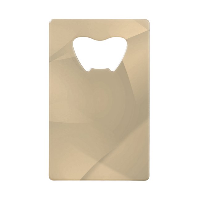 Delicate Gold Folds  Credit Card Bottle Opener (Front)