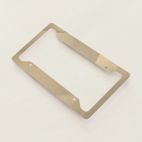 Delicate Gold Folds  License Plate Frame