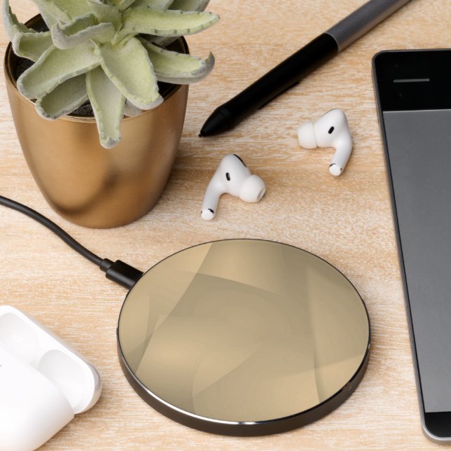Delicate Gold Folds  Wireless Charger (Desk 2)
