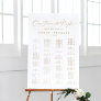 Delicate Gold Our Favorite People Seating Chart Foam Board