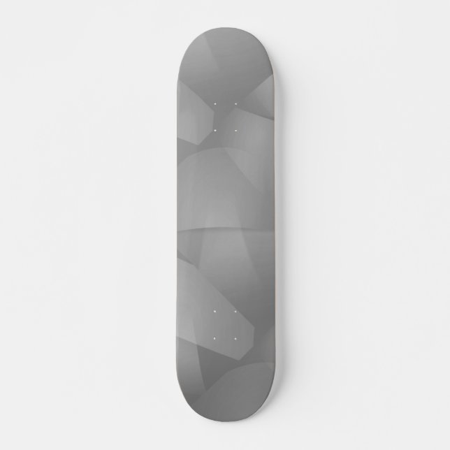 Delicate Gray Folds Skateboard (Front)