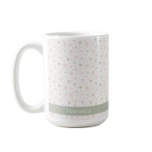 Delicate Gray Snowflake Pattern Christmas Name