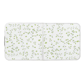 Delicate Green Leaf Vine Seamless Pattern Beer Pong Table