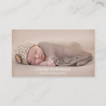 Delicate Initial Business Cards With Logo by orange_pulp at Zazzle