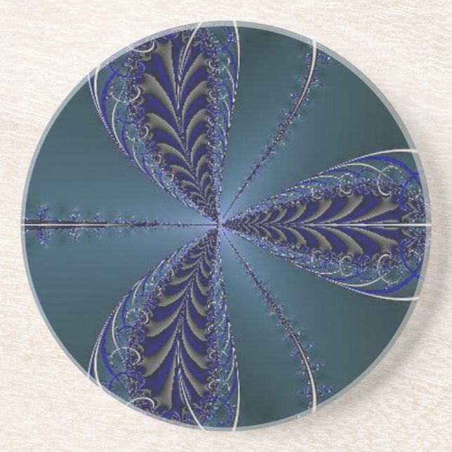 Delicate Insect Wings At Midnight Sandstone Coaster (Front)